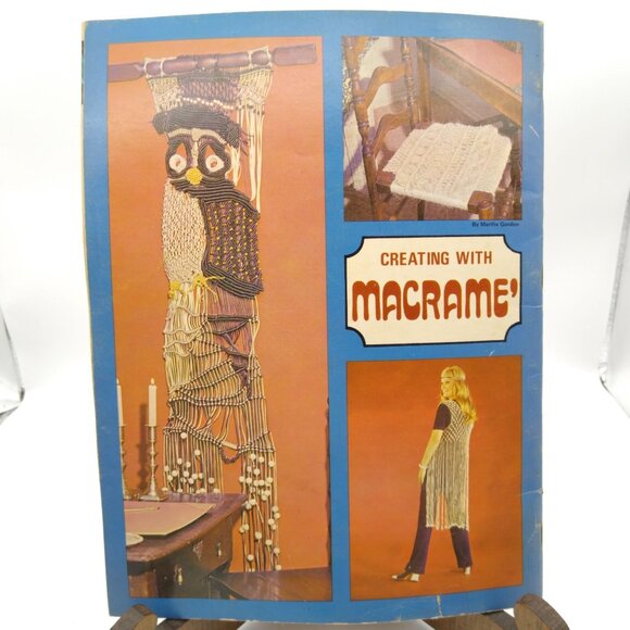 Vintage Macrame Patterns, Creating with Macrame by Suzanne Stiles, 1972 American - Picture 2 of 2